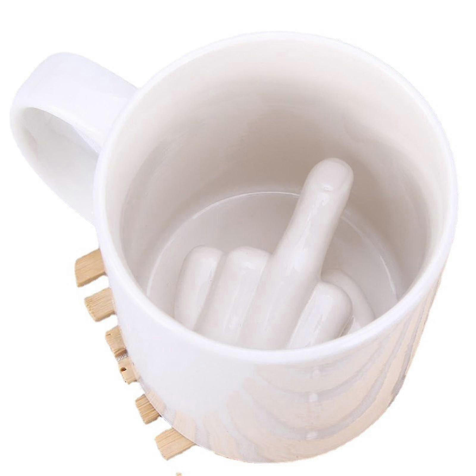 中指ティーカップマグ未開中指カップなりすまし中指セラミックコーヒーカップ-eyzi
