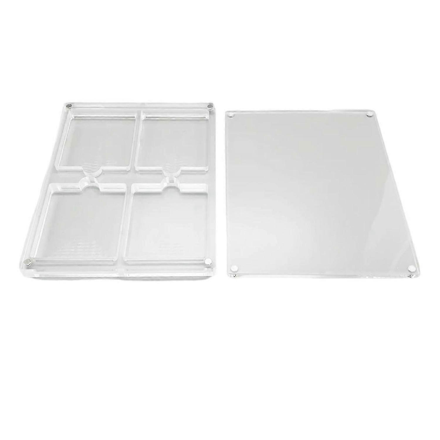 High transparency Acrylic Magnetic suction cover Games Storage Box
