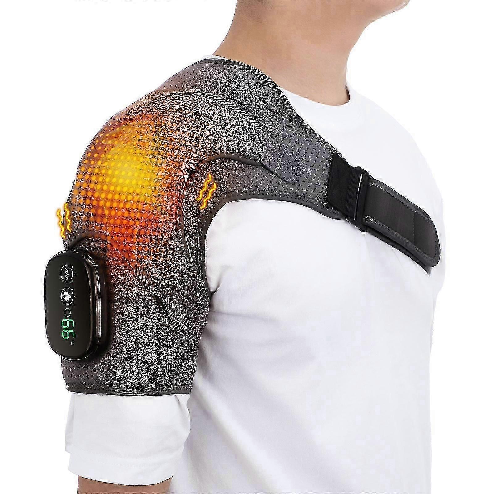 Electric Shoulder Massager with Heating and Vibration for Effective Pain Relief and Relaxation