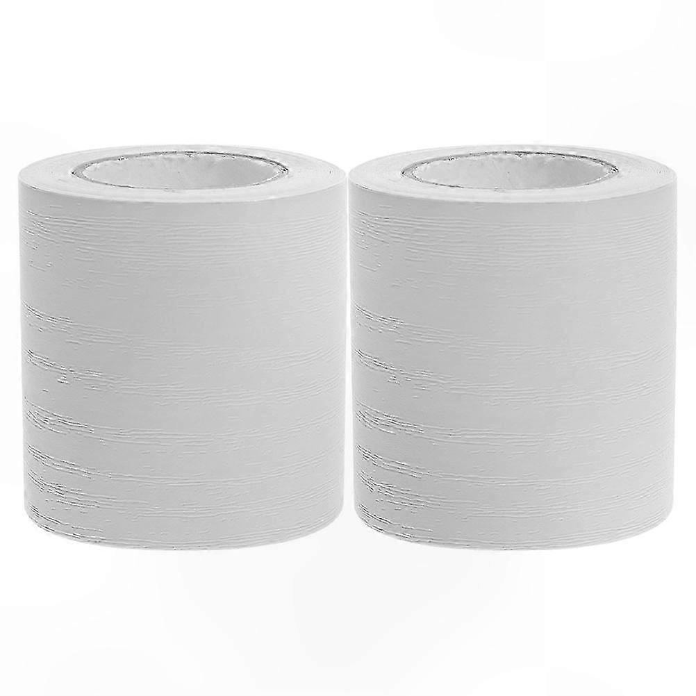 PVC Self-Adhesive Skirting Trim for Bedroom, Balcony, Hallway, Easy to Install, 2 Rolls Included