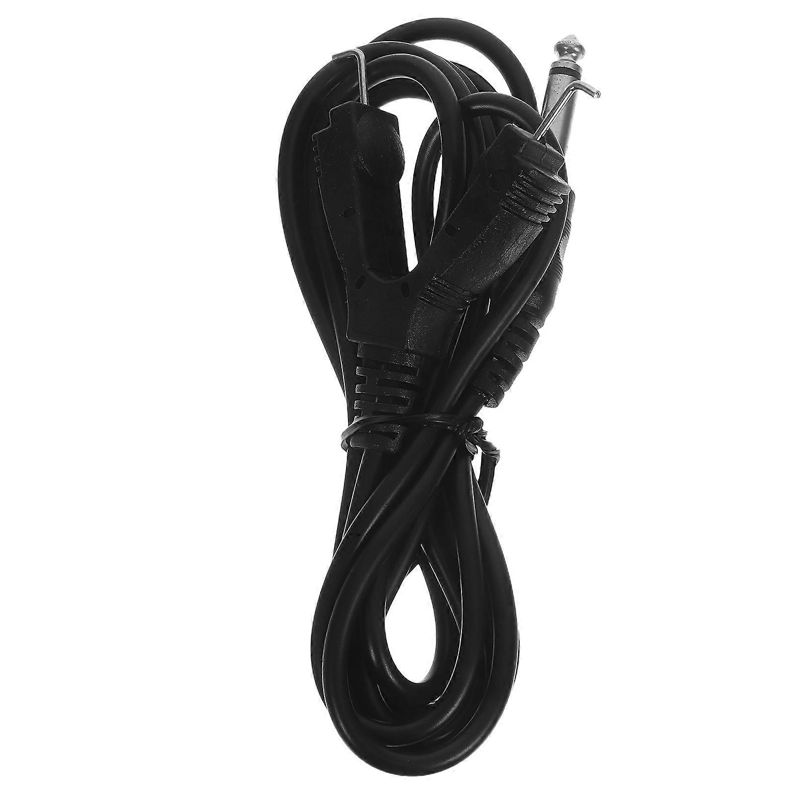 Heavy Duty Power Cord Clips Cable for Power Supply Indoor Usage Black Silicone 1Pack