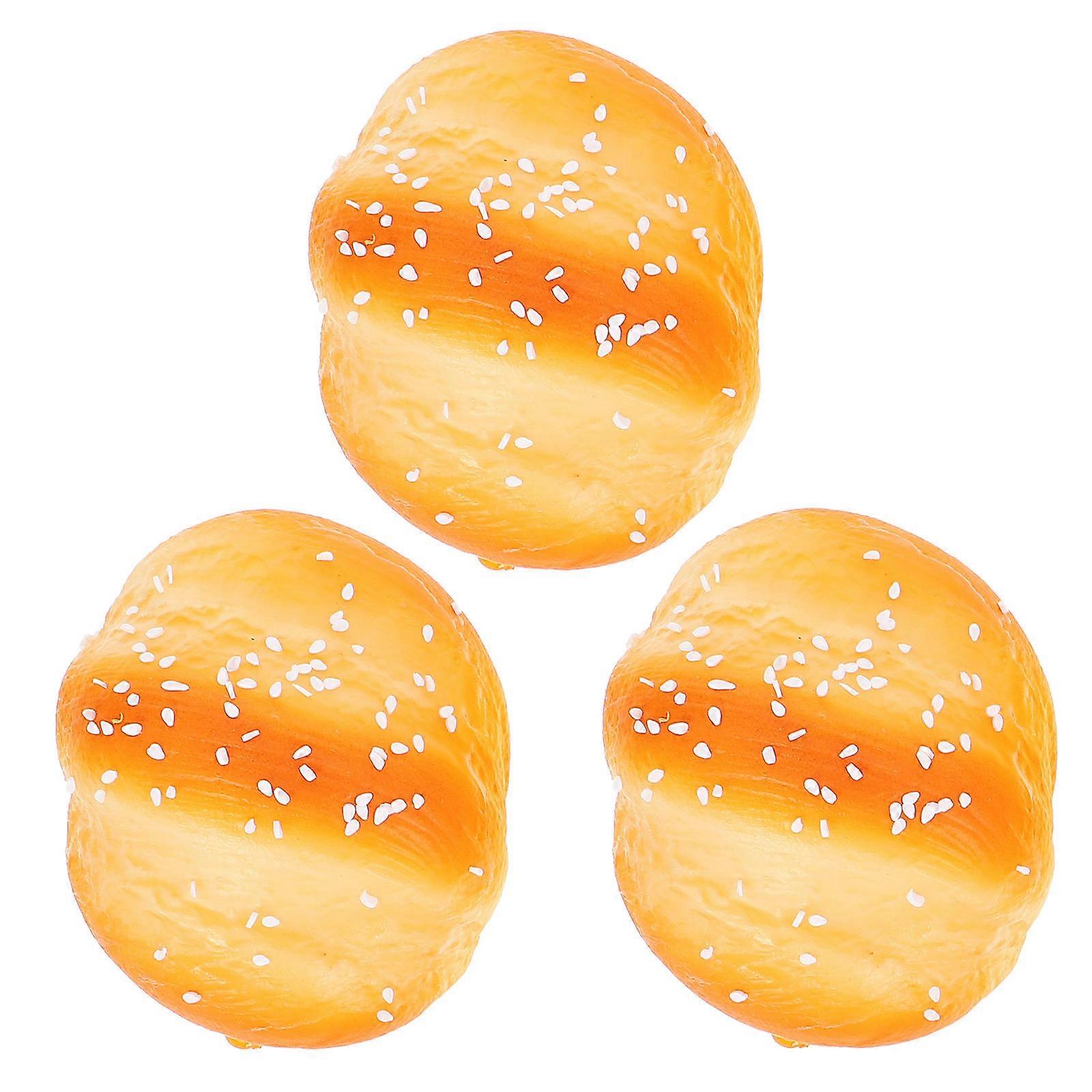 Simulation Bread Baking Shop Ornament for Decoration 3Pcs Slow Toy Set