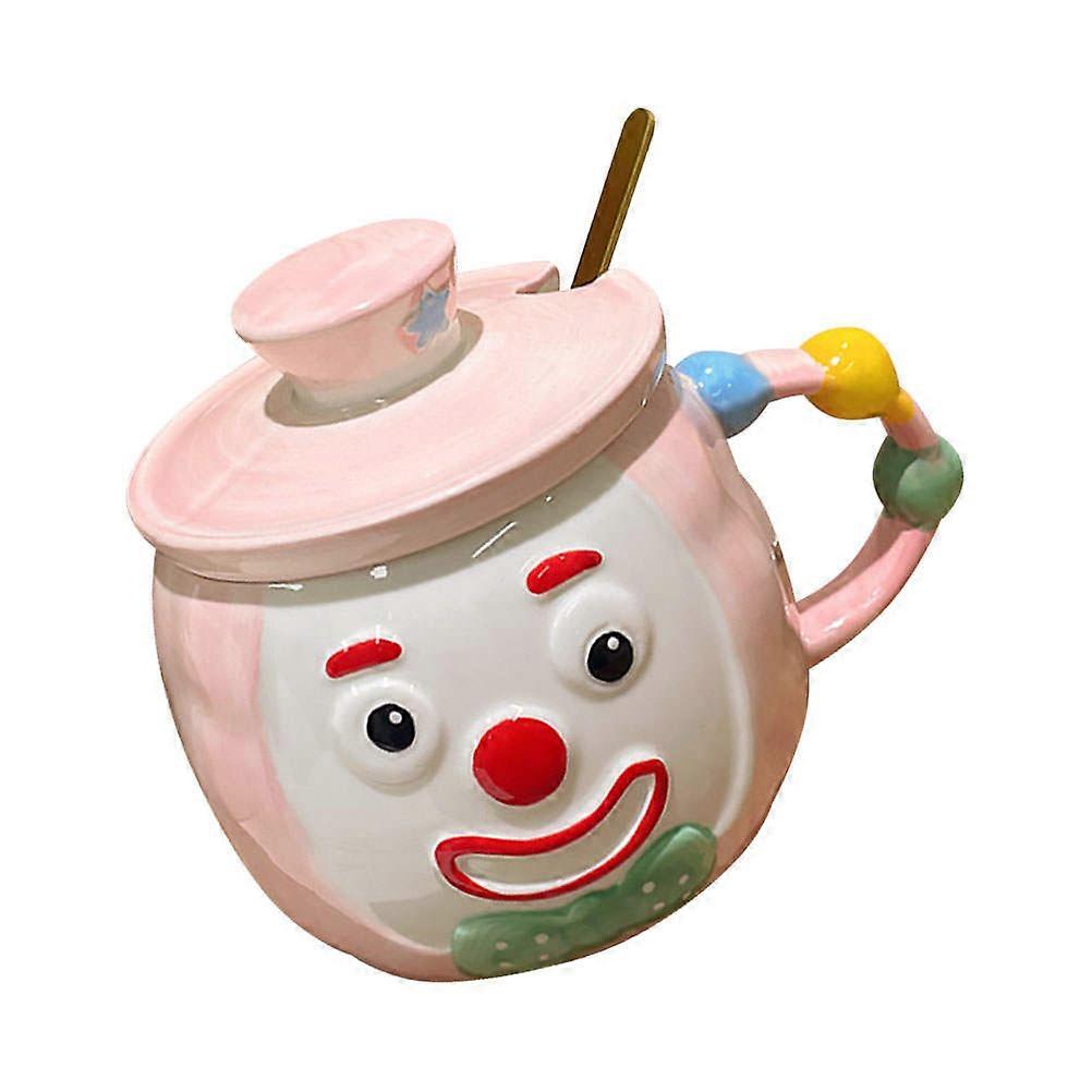 Children Cartoon Mug Ceramic Clown Design Suitable for Home 1Set
