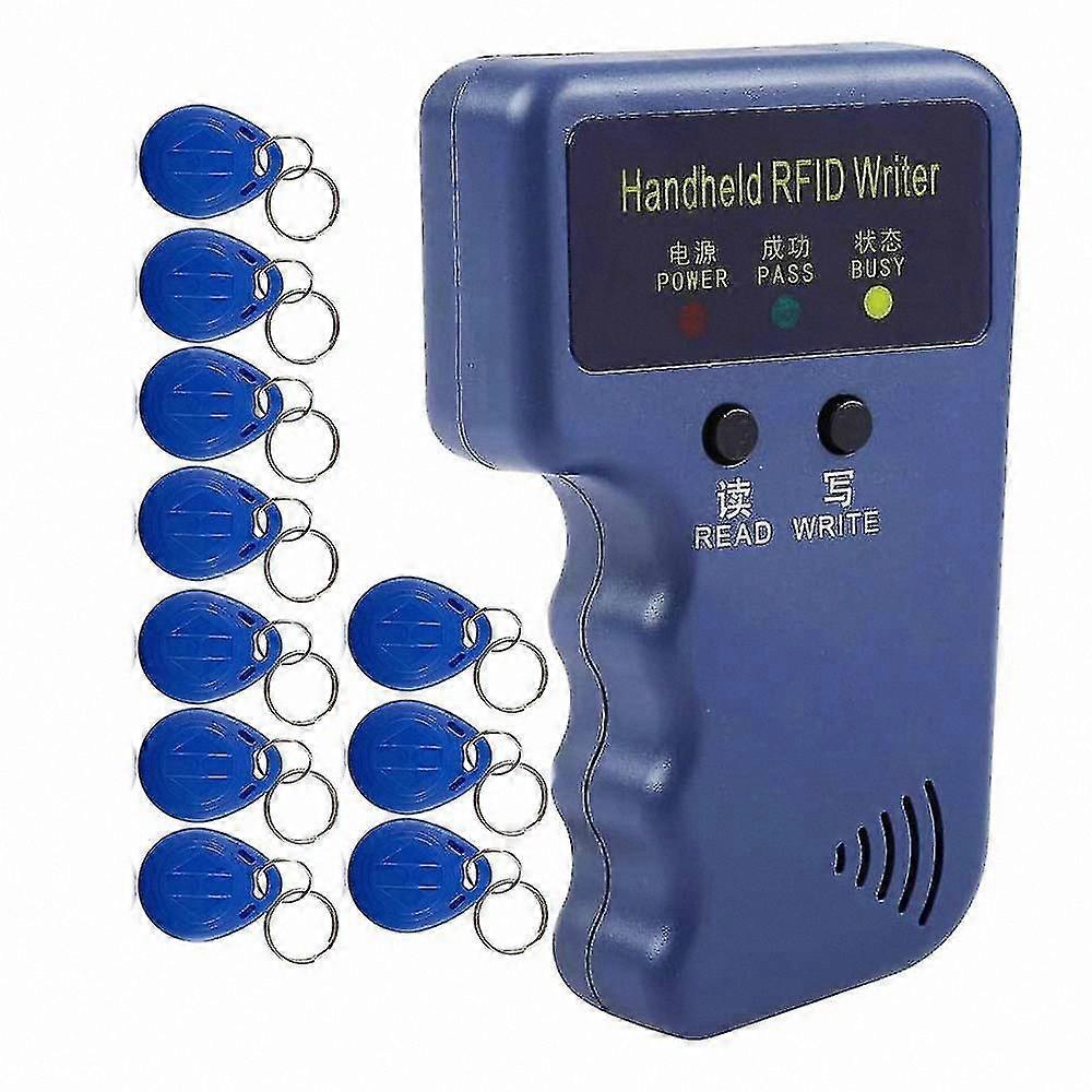 Upgraded 125kHz RFID Reader Writer Duplicator with 10 Rewritable Cards - ID Card Cloner Programmer by Haoyi