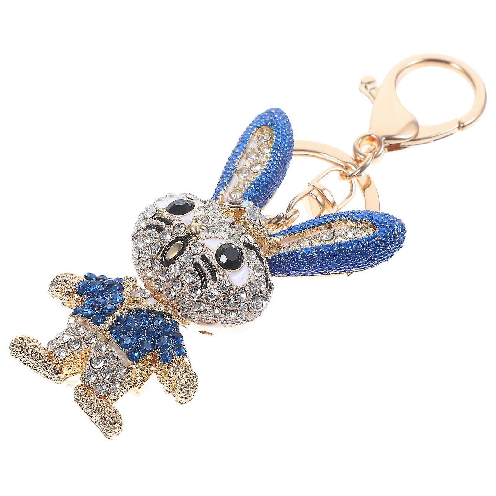 Metal Bunny Pendants 3Pcs Rabbit Shape Keychain For Friends Family Members Style