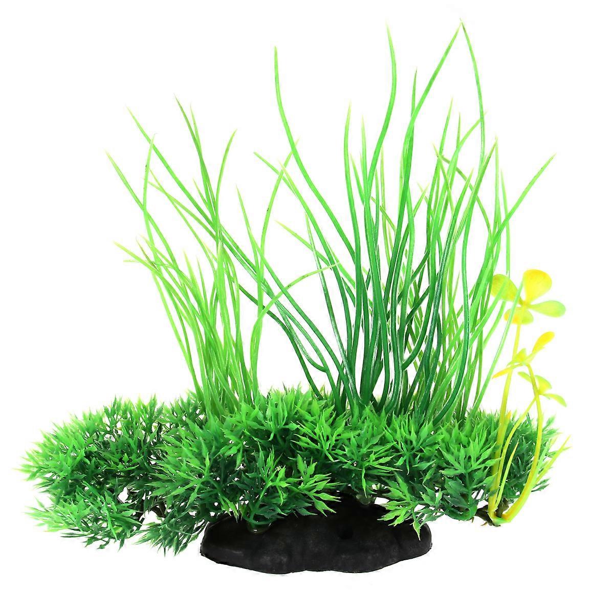 Plastic Wheat Grass Fish Tank Simulation Green Plants for Decoration 3Pcs