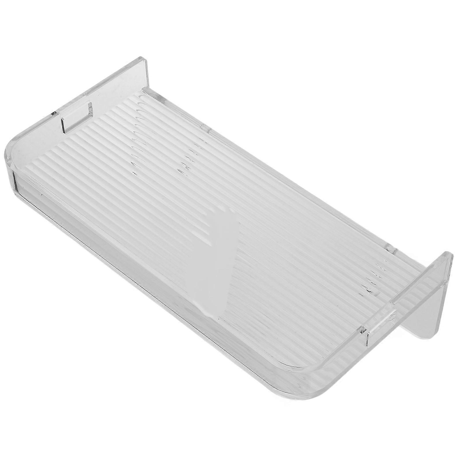 Wall Mount Bathroom Shelf Transparent for Floating Storage Rack