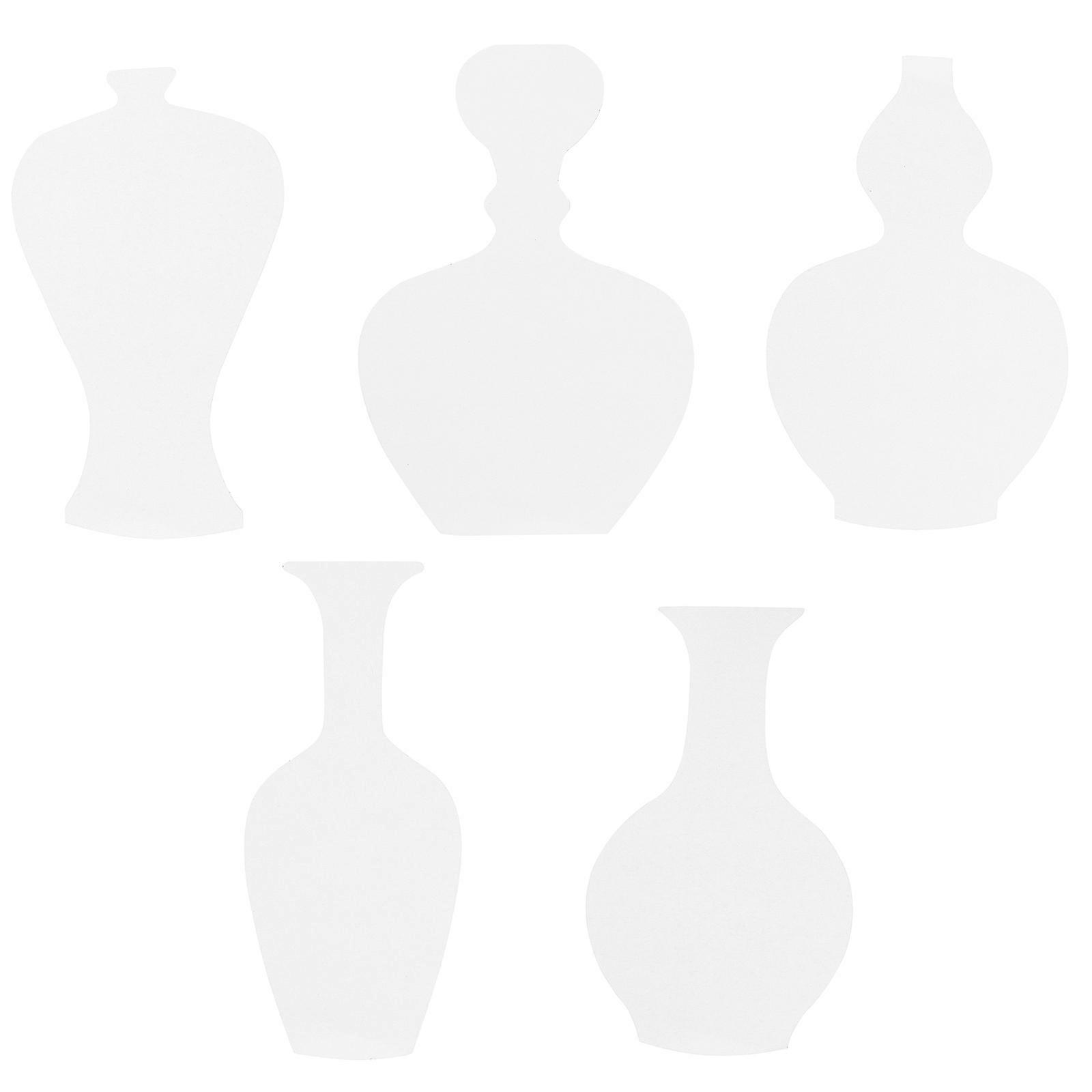 Drawing Hard Vase Art Stencils for Kids Playing 2Pcs White Paper Craft