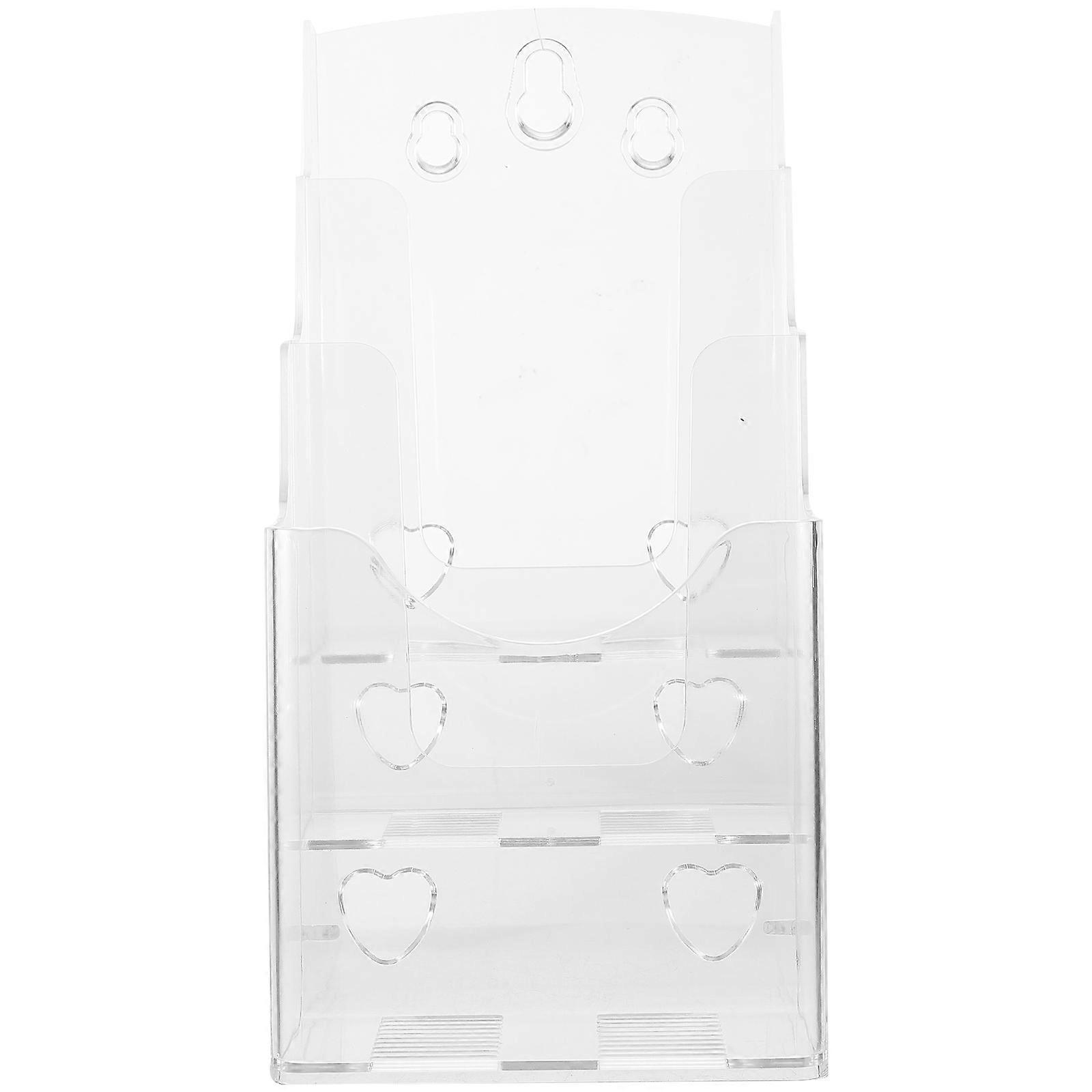 File Rack 2Pcs Wall Mount Document Holder Simple Structure Ideal For Office Study Room Featuring Classified Storage