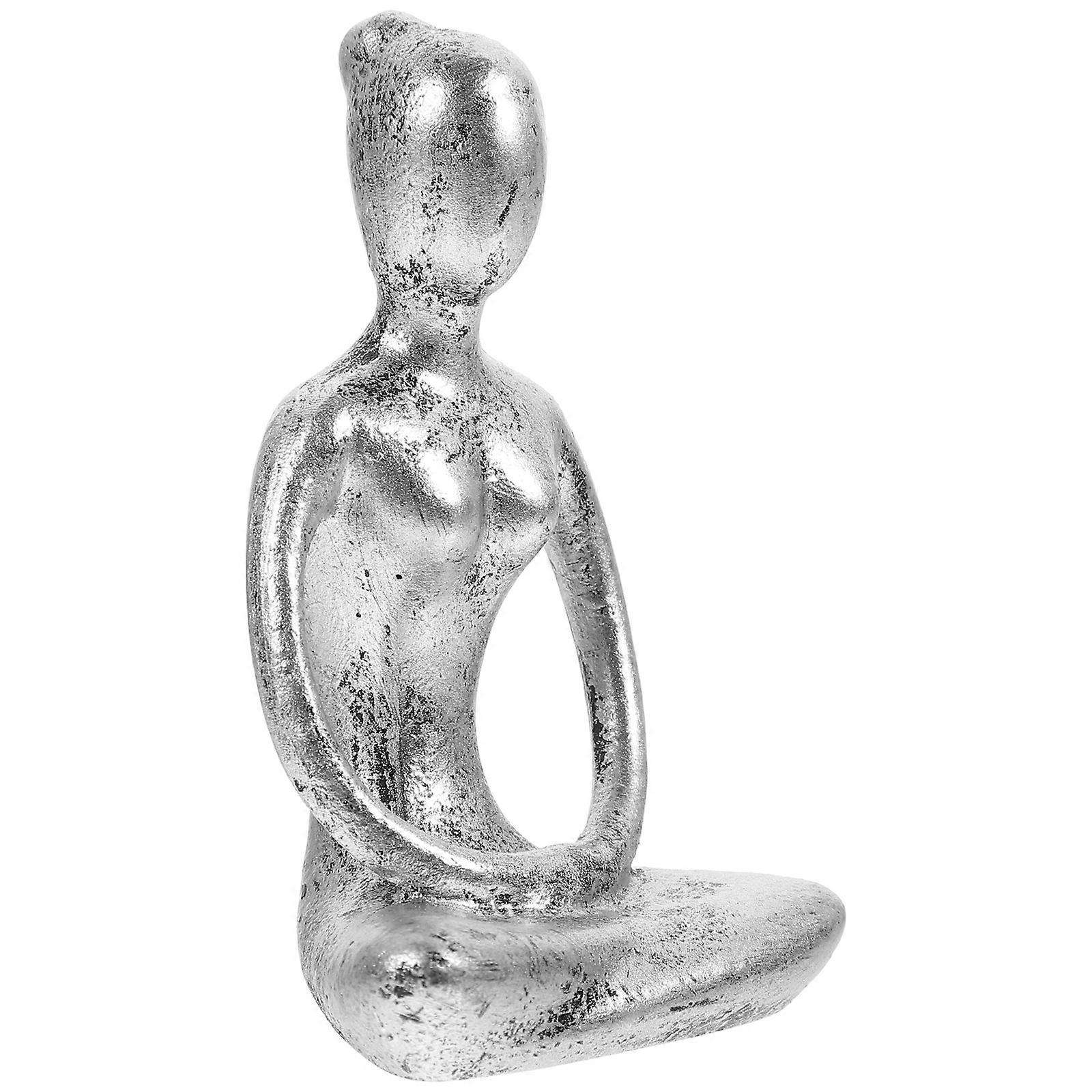 Desktop Thinker Statue Abstract Decor for Home Supply 3Pcs