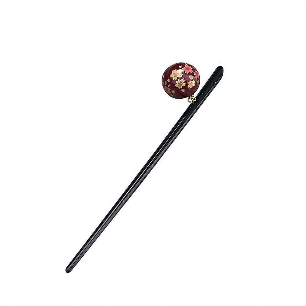 Hairpin Ancient Classic Hair Sticks Decorative Hairpin for Traditional Events Cultural Performances in Red 1Pack
