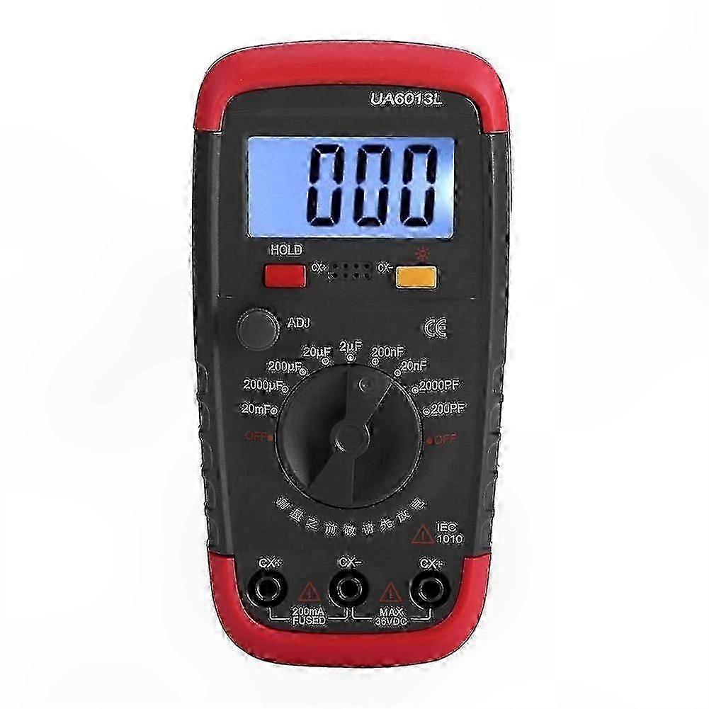 Digital Capacitance Meter Multimeter 0.1pF-20,000uF Capacitor Tester with LCD Backlight