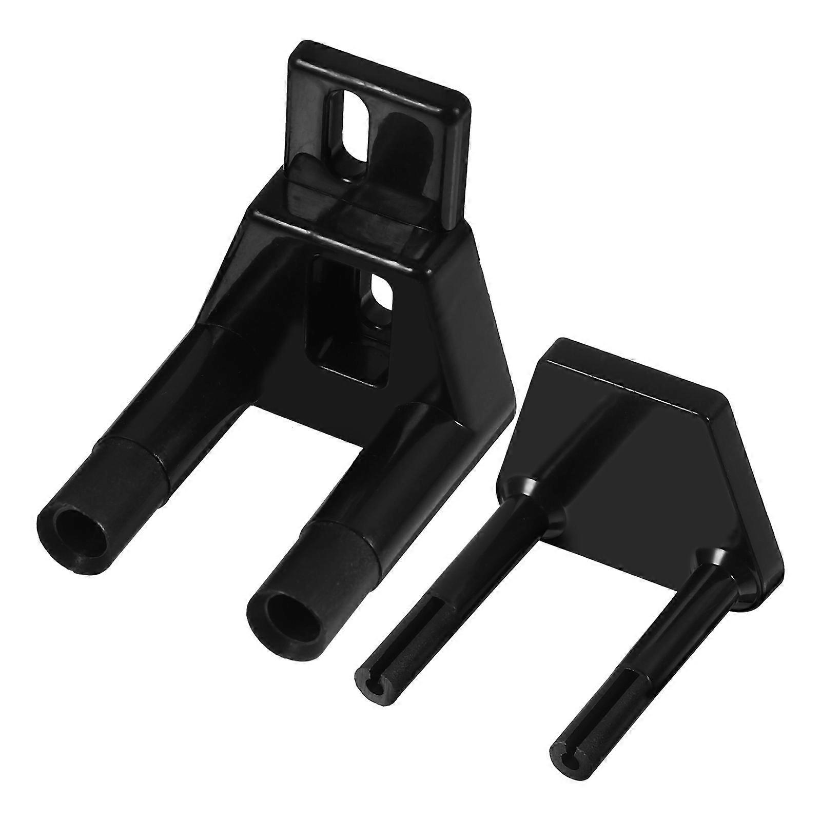 Black Floor Guide Barn Door Sliding Door Guide for Smooth Sliding 4Pcs