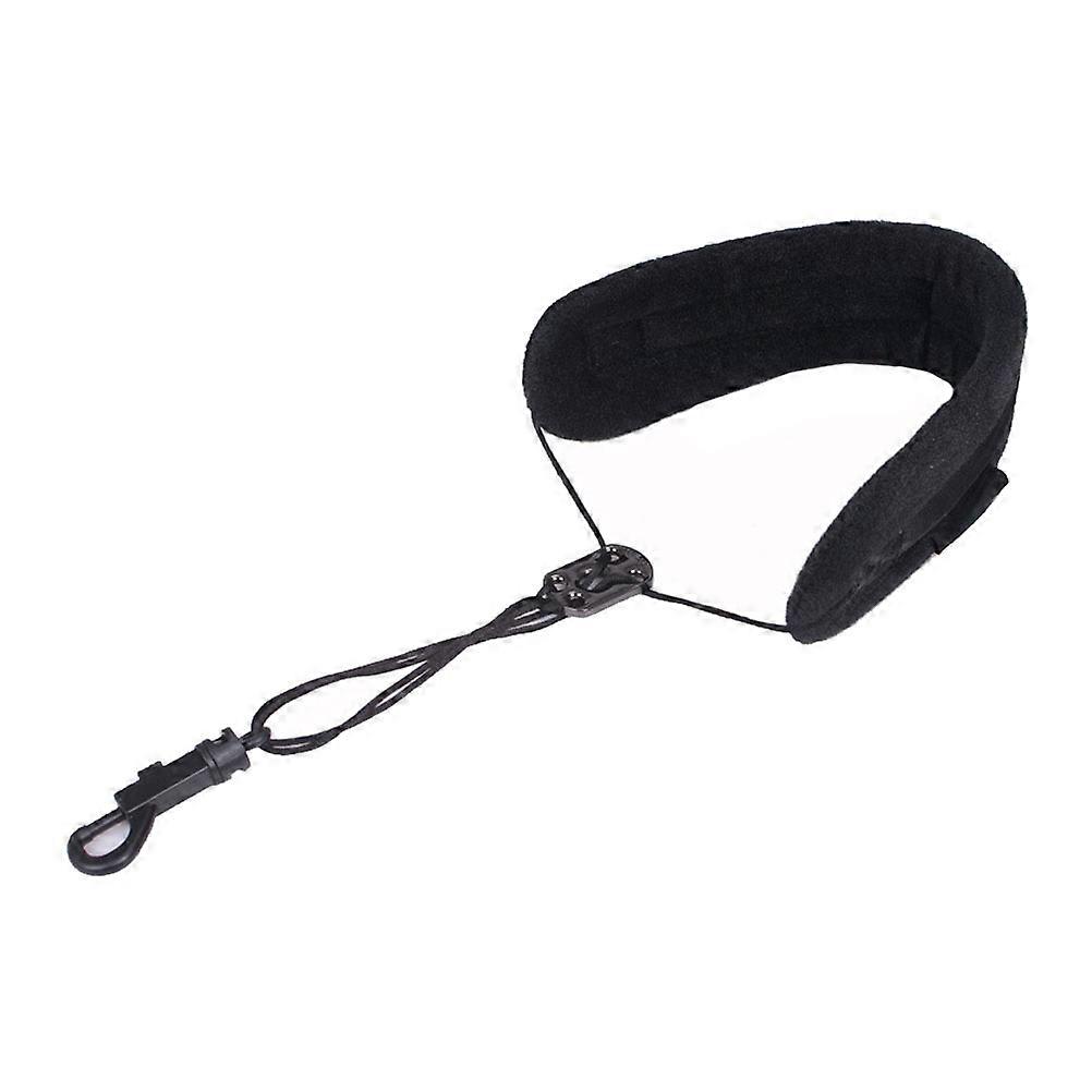 Black Saxophone Shoulder Belt for Breathable Comfort 3Pcs Foldable Strap
