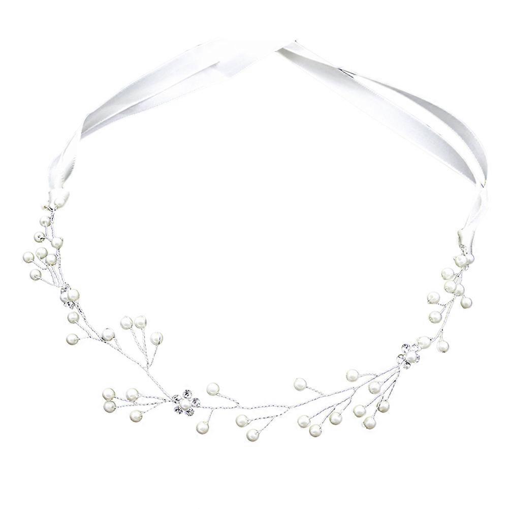 Classic Bridal Headband With Pearls And Rhinestones Ideal For Weddings And Special Occasions 1Pack