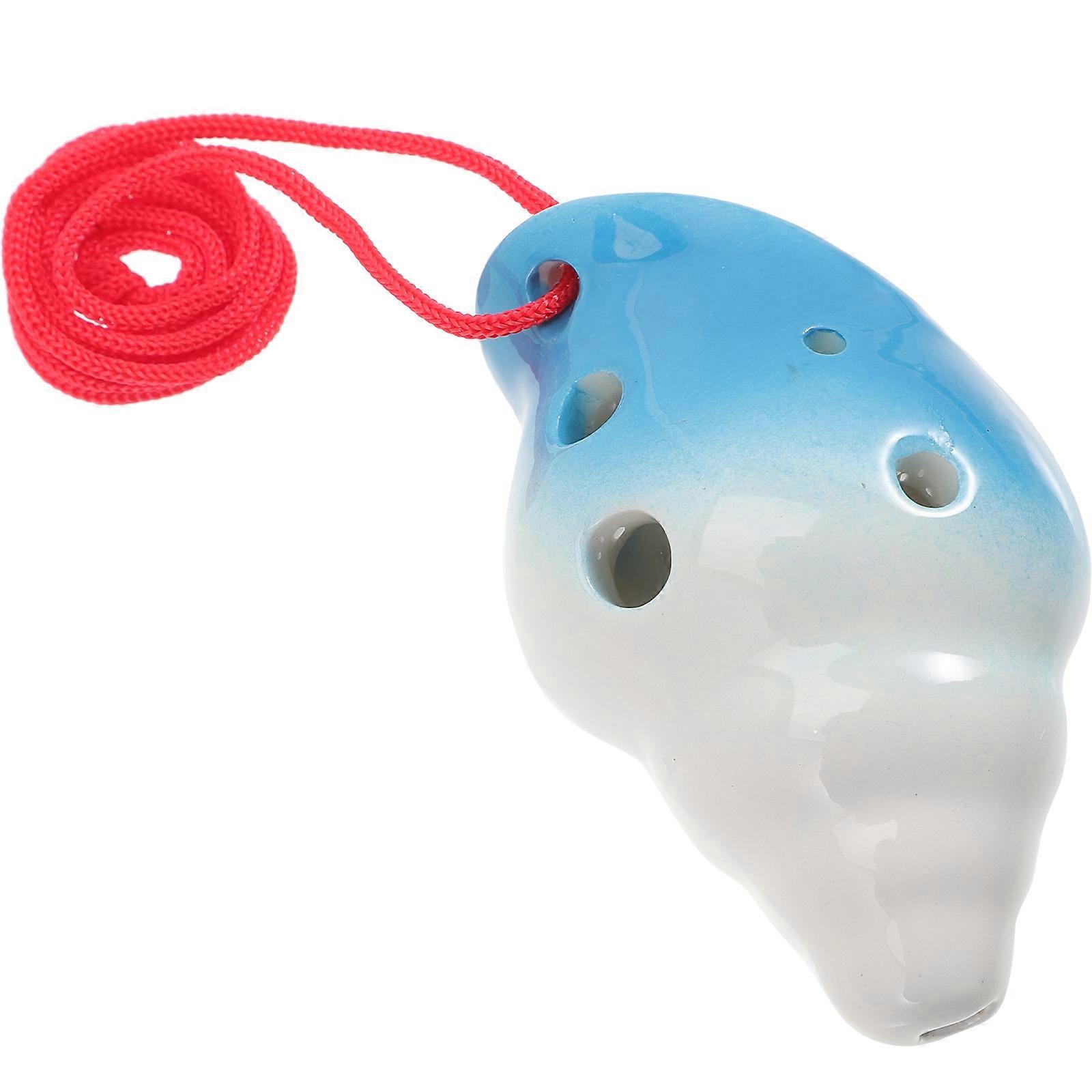 Beginner Ocarina Musical Instrument for Practice 2Pcs 6-Hole Portable Wind Instruments