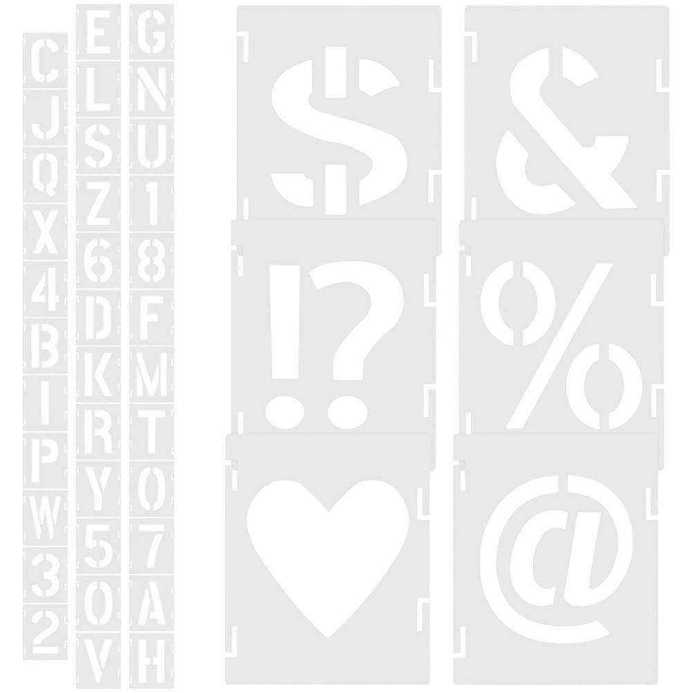 English Letter Stencils For DIY Projects 84 Pcs PET Painting Templates Ideal For Artists Crafting On Various Surfaces Such As Wood Or Fabric