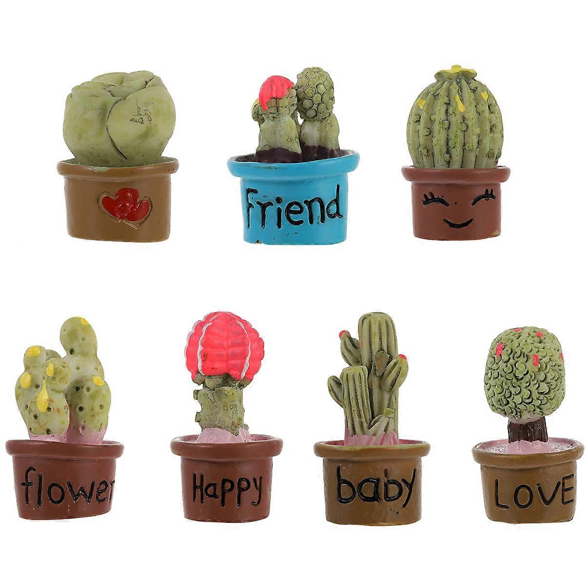 Artificial Plant Decor Mini Potted Bonsai for Decoration 14Pcs Set
