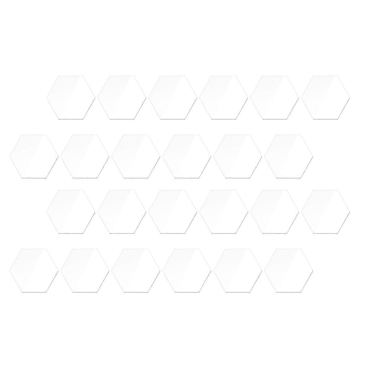 Mirror Wall Decal Hexagon Sticker for Wall Art 24Pcs Acrylic Mirrors
