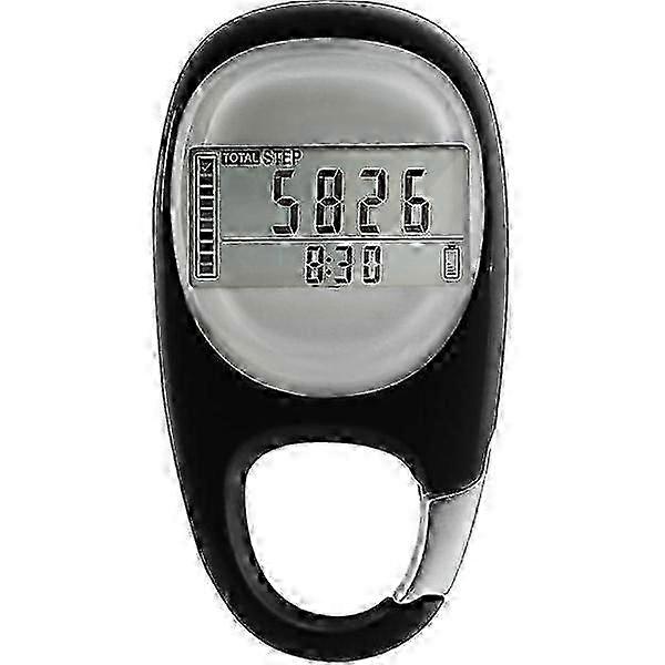 Portable Pedometer, 3D Digital Step Counter with Calorie Distance Tracking