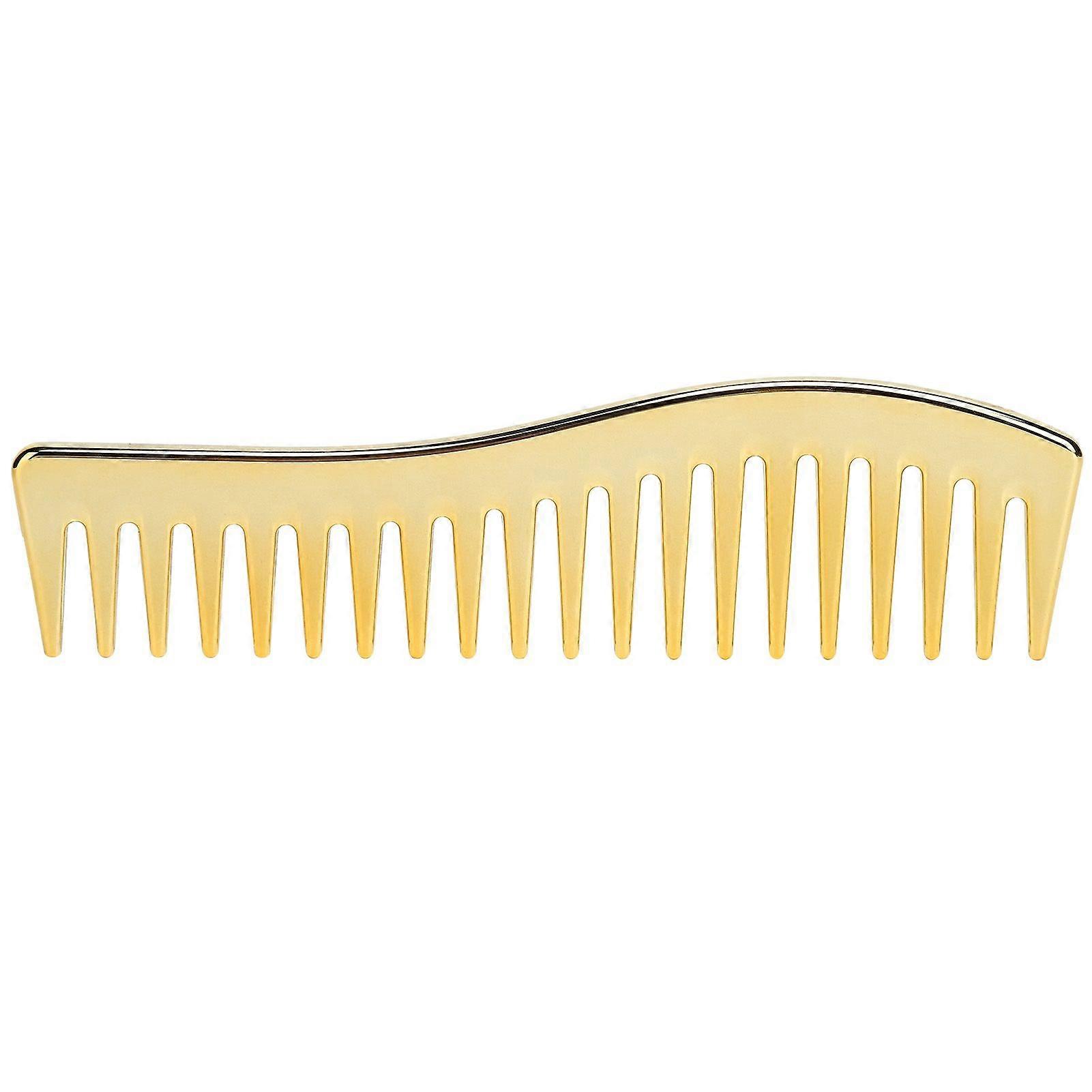 Wide Tooth Combs No Handle Hair Detangling Comb Large Salon Shampoo Comb for Men WomenGolden