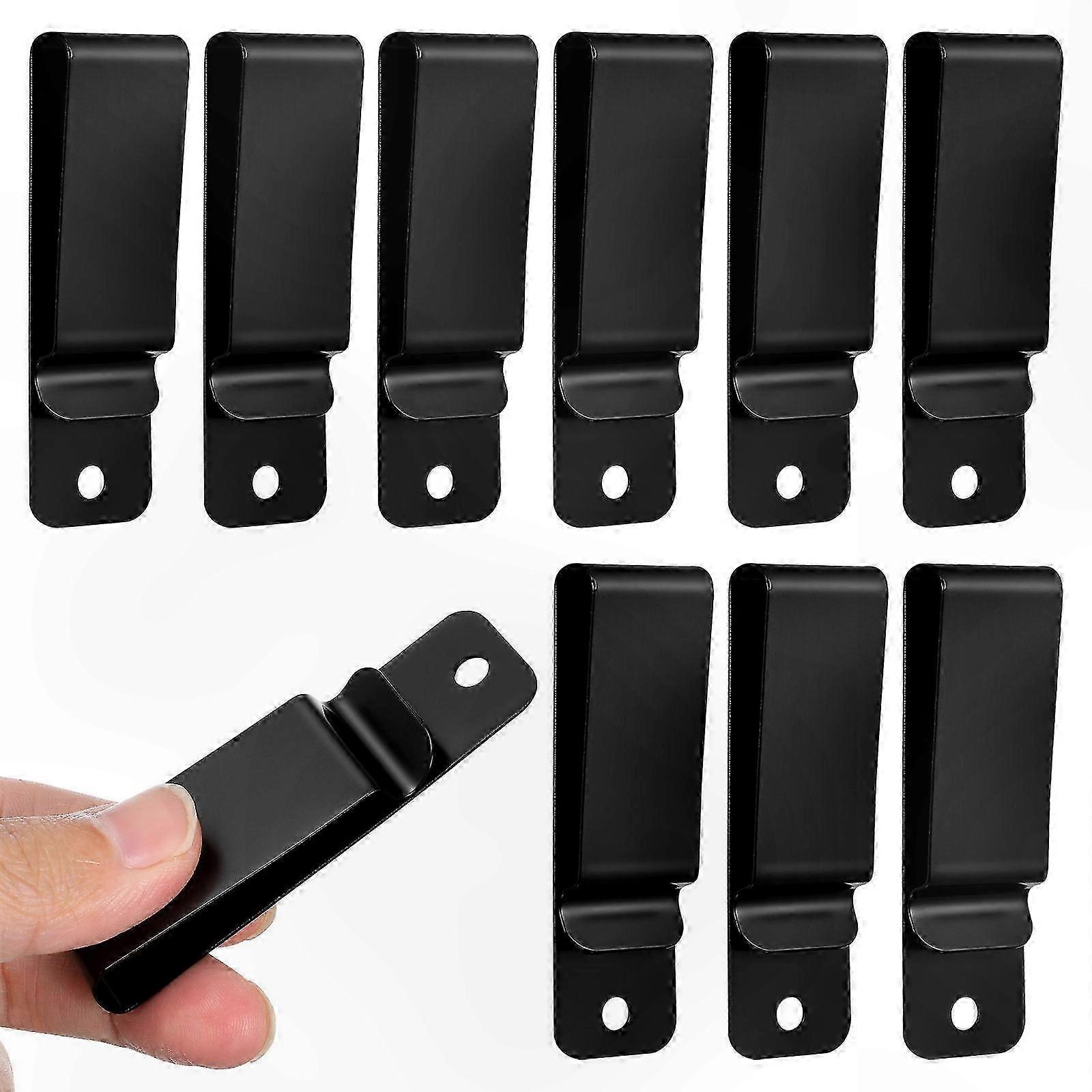 10-Pack Heavy-Duty Belt Clips with Hooks for Reliable Attachment and Replacement Use