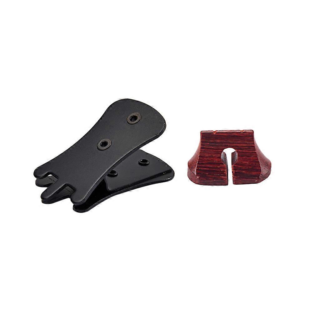 Erhu Mute Sourdine Tool Sound Dampening for Erhu Players Black 1Pack