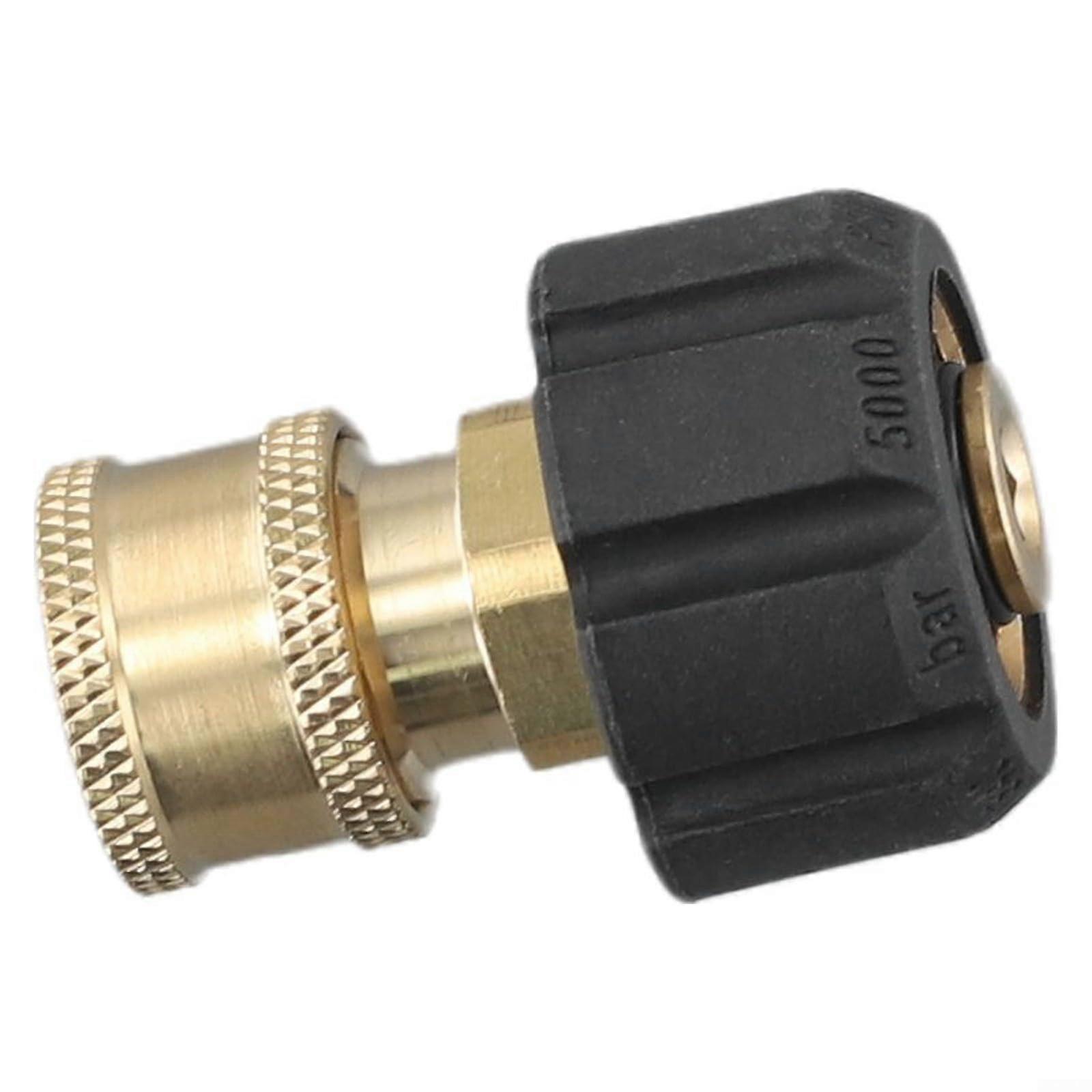 M22 Thread To 1/4 Quick Connector Brass Adapter Machined Brass Construction Compatible With M22 Thread Fittings