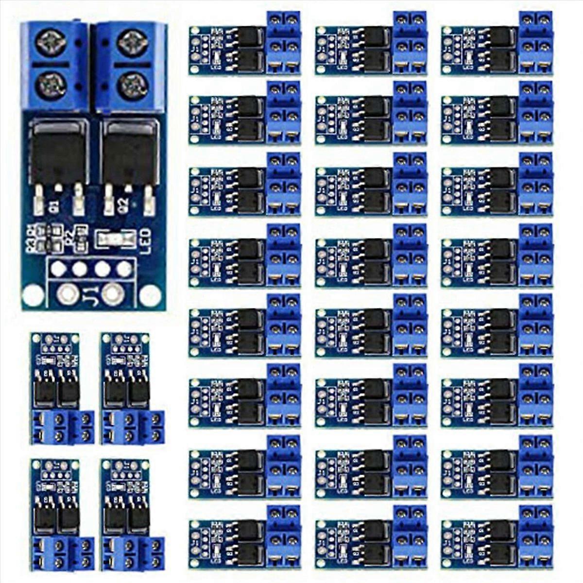 60PCS MOSFET Switch Drive Module DC 5V-36V 15A(Max 30A) 400W Dual High-Power 0-20KHz PWM DC Motor Sp