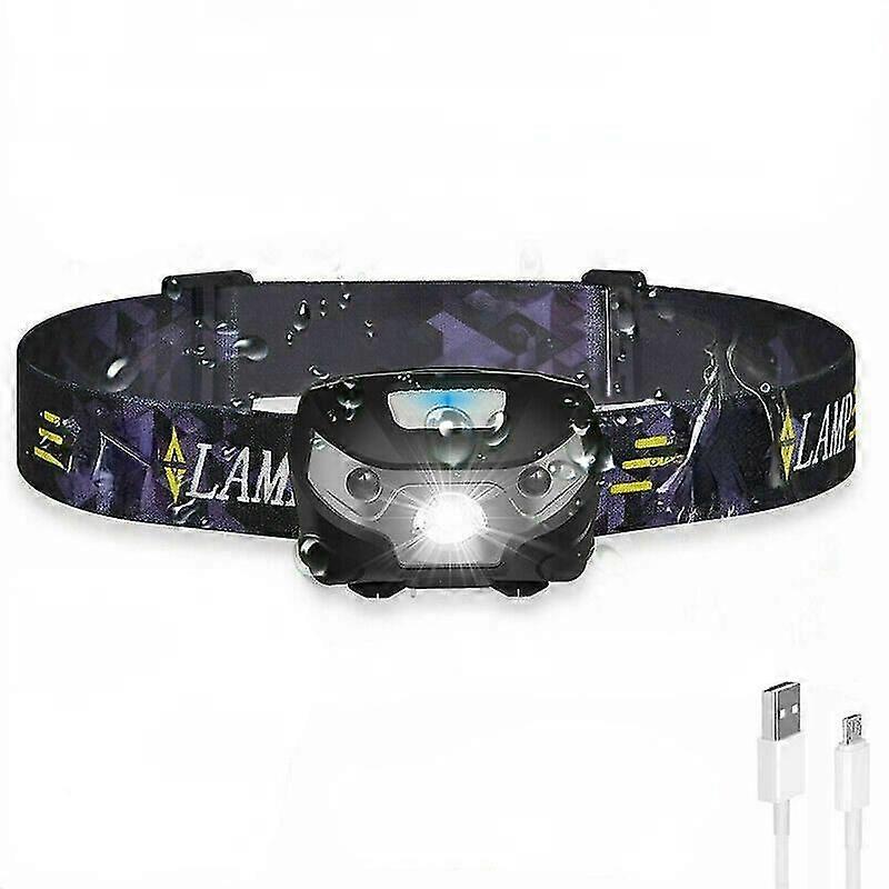 Super Bright Waterproof Headlamp Rechargeable Headlamp