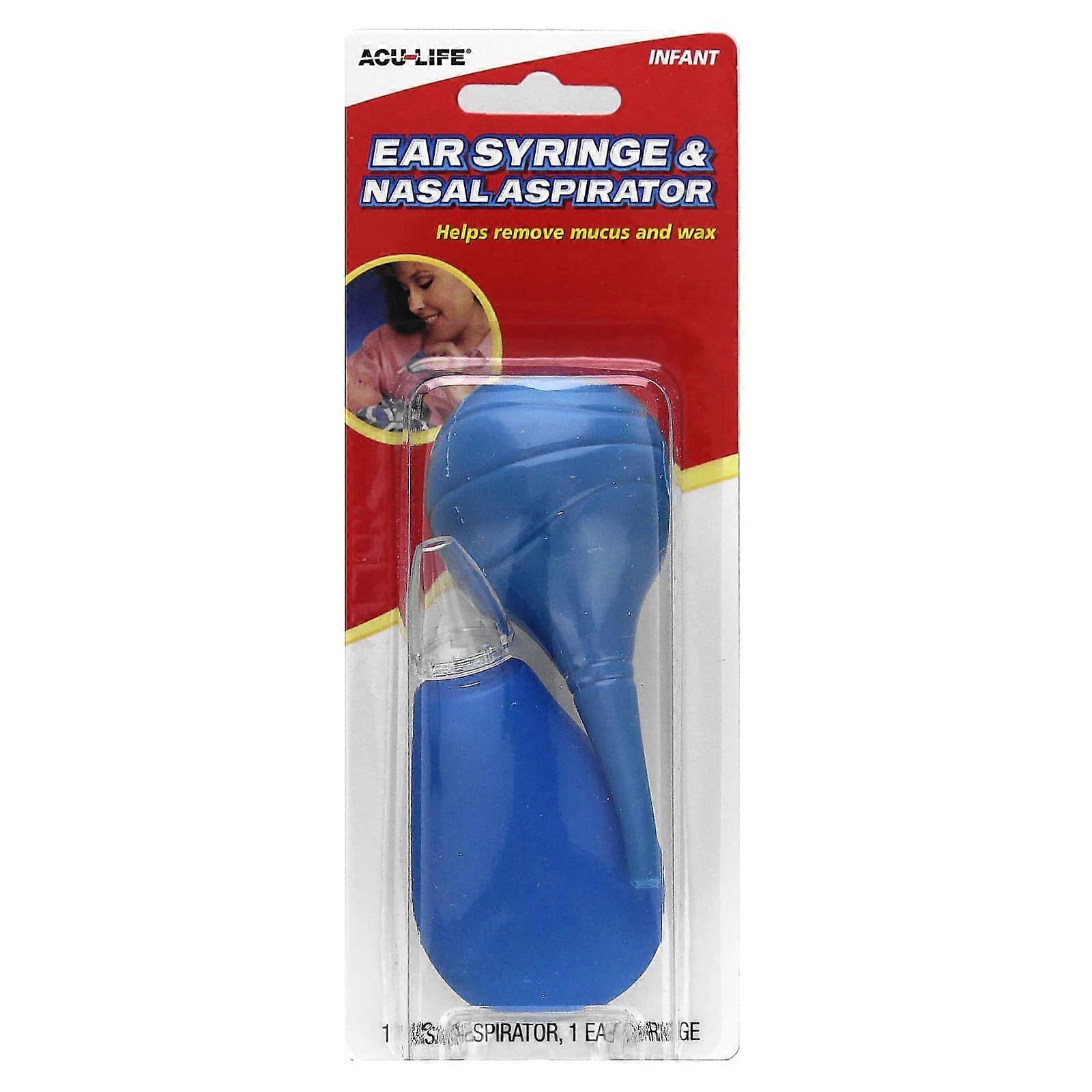 Ear Syringe & Nasal Aspirator, Infant, 2 Pieces