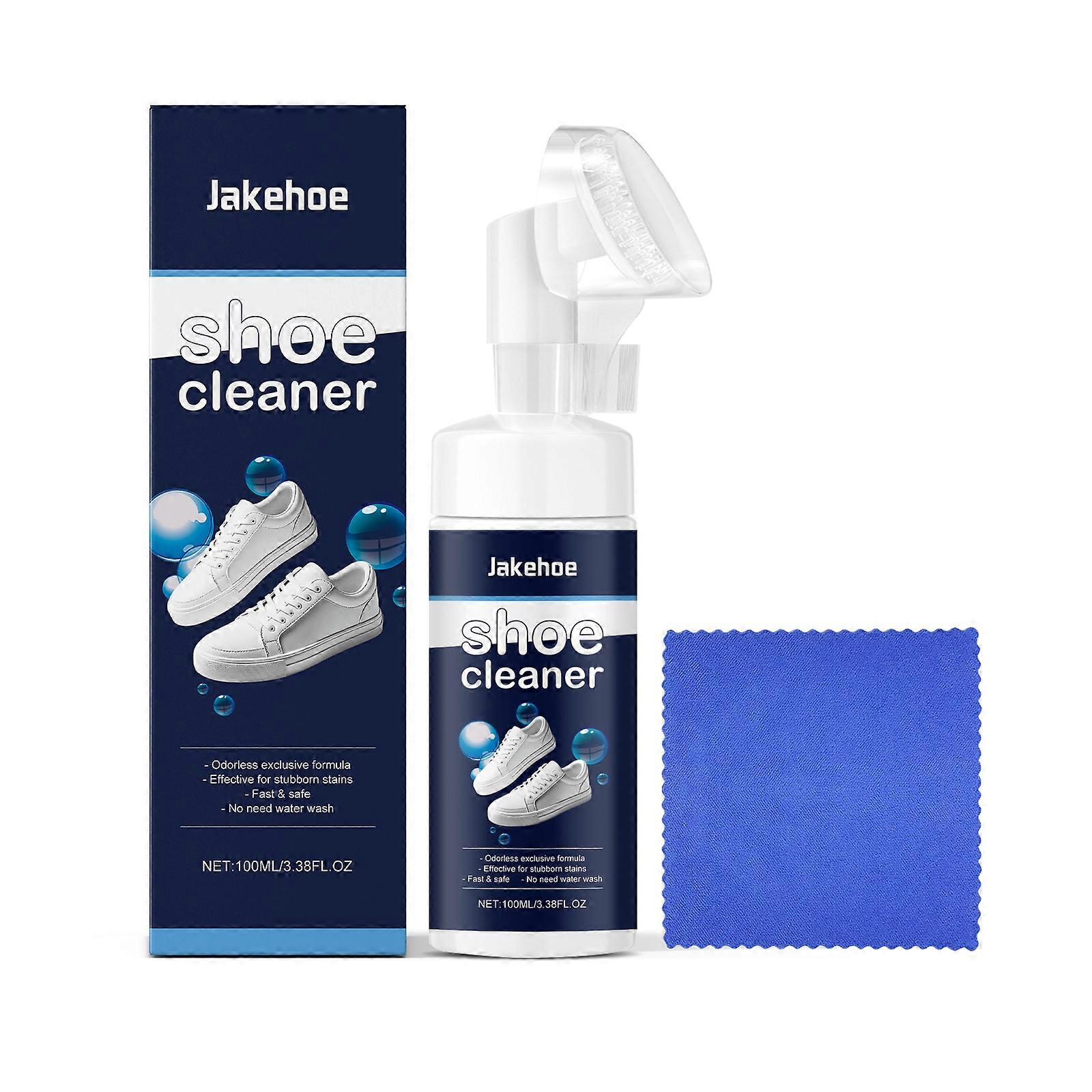 Jakehoe White Shoe Cleaner - Gentle Non-Damaging Cleans Dust