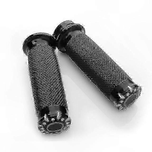 Motorcycle Handlebar Grips 1" 25mm Rubber Replacement Hand Grips for Touring Dyna Softail Models