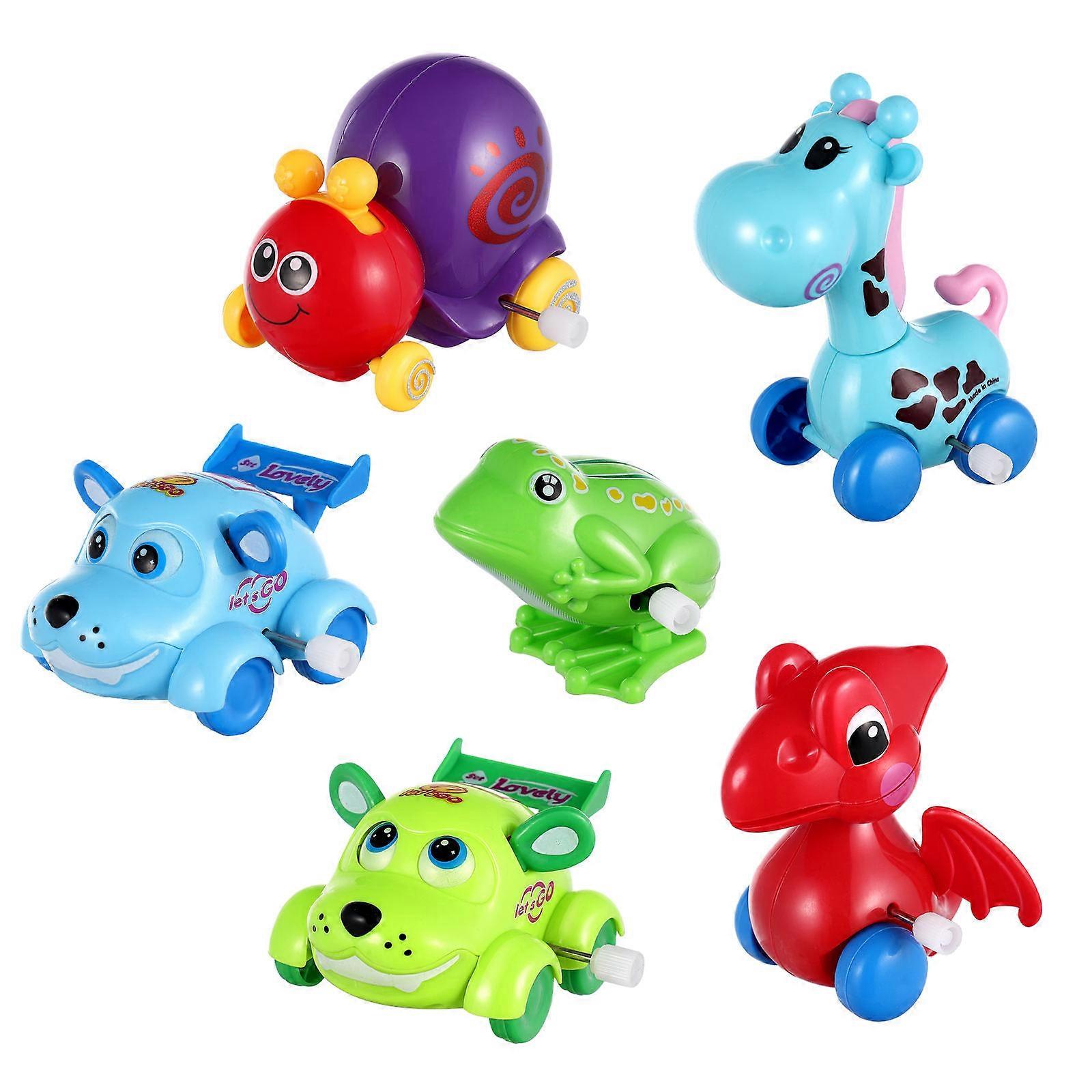 Educational Clockwork Toys Animal Shape Kid Wind Up Playthings 9Pcs