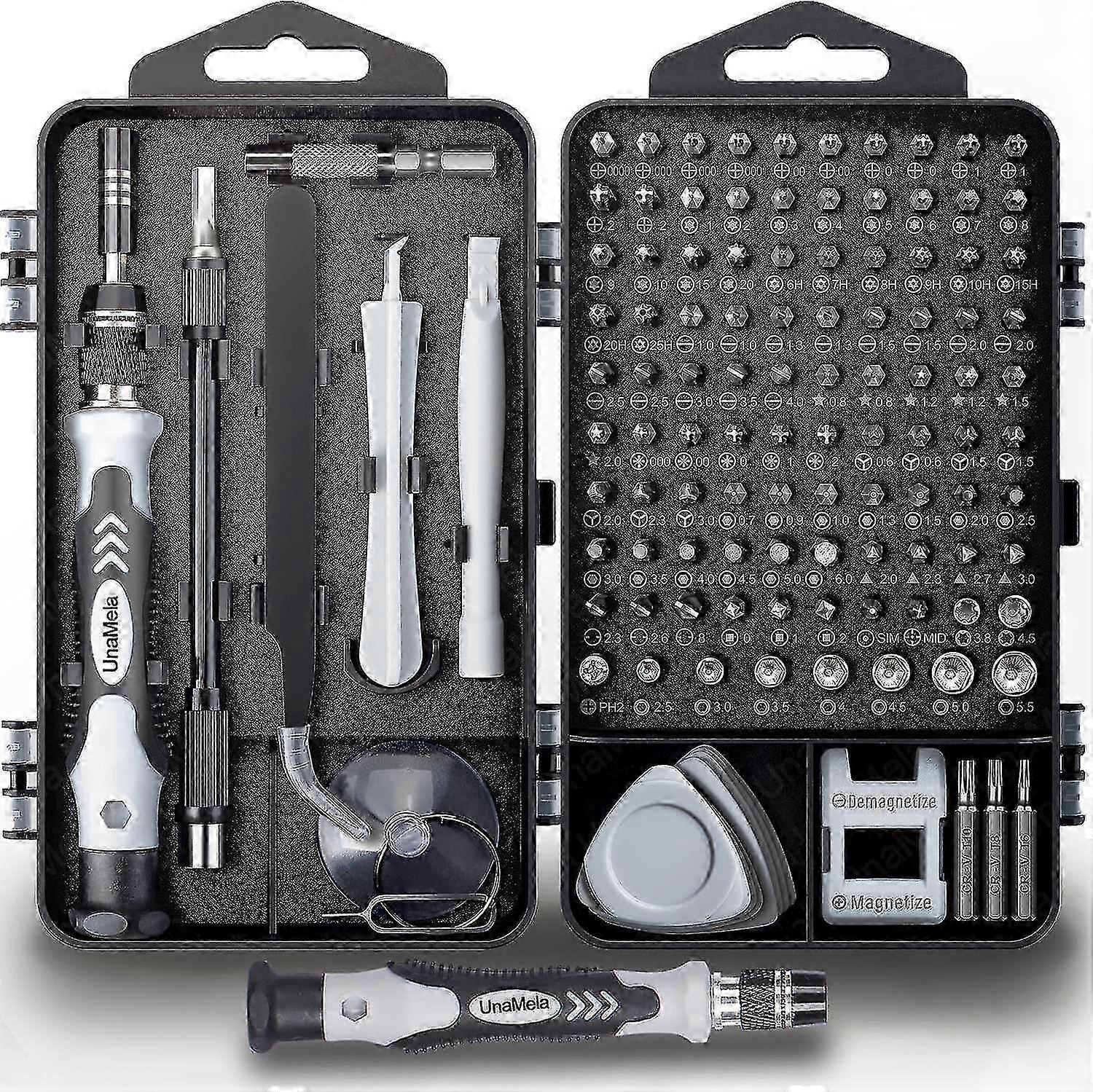 computer repair kit, 122 in 1 precision laptop repair screwdriver set, with 101 magnetic bits and 21 professional pc repair tools compatible