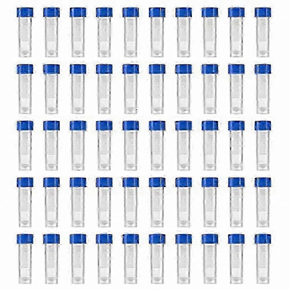 200-Pack 5ml Graduated Plastic Vials with Screw Caps for Storage and Testing
