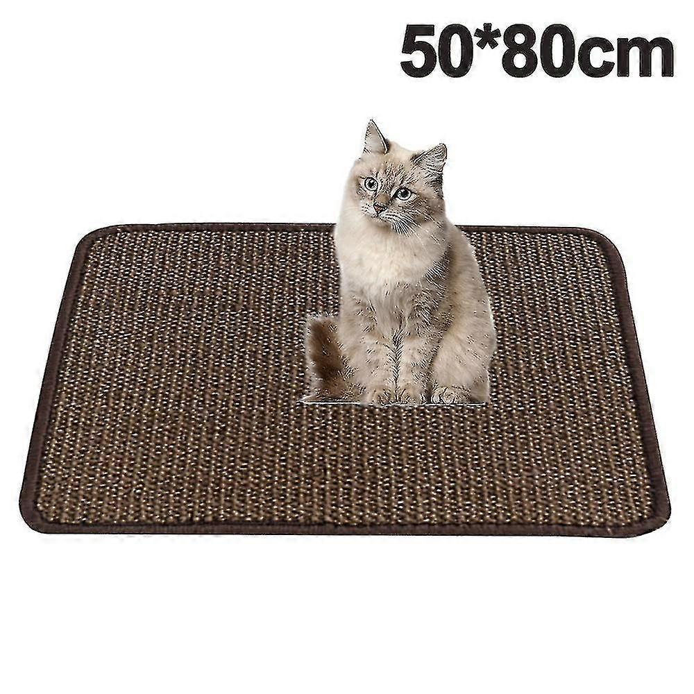 Cat Scratcher Pad, Natural Sisal Cat Scratch Mat, kirkas itseliimautuva Cat Scratch