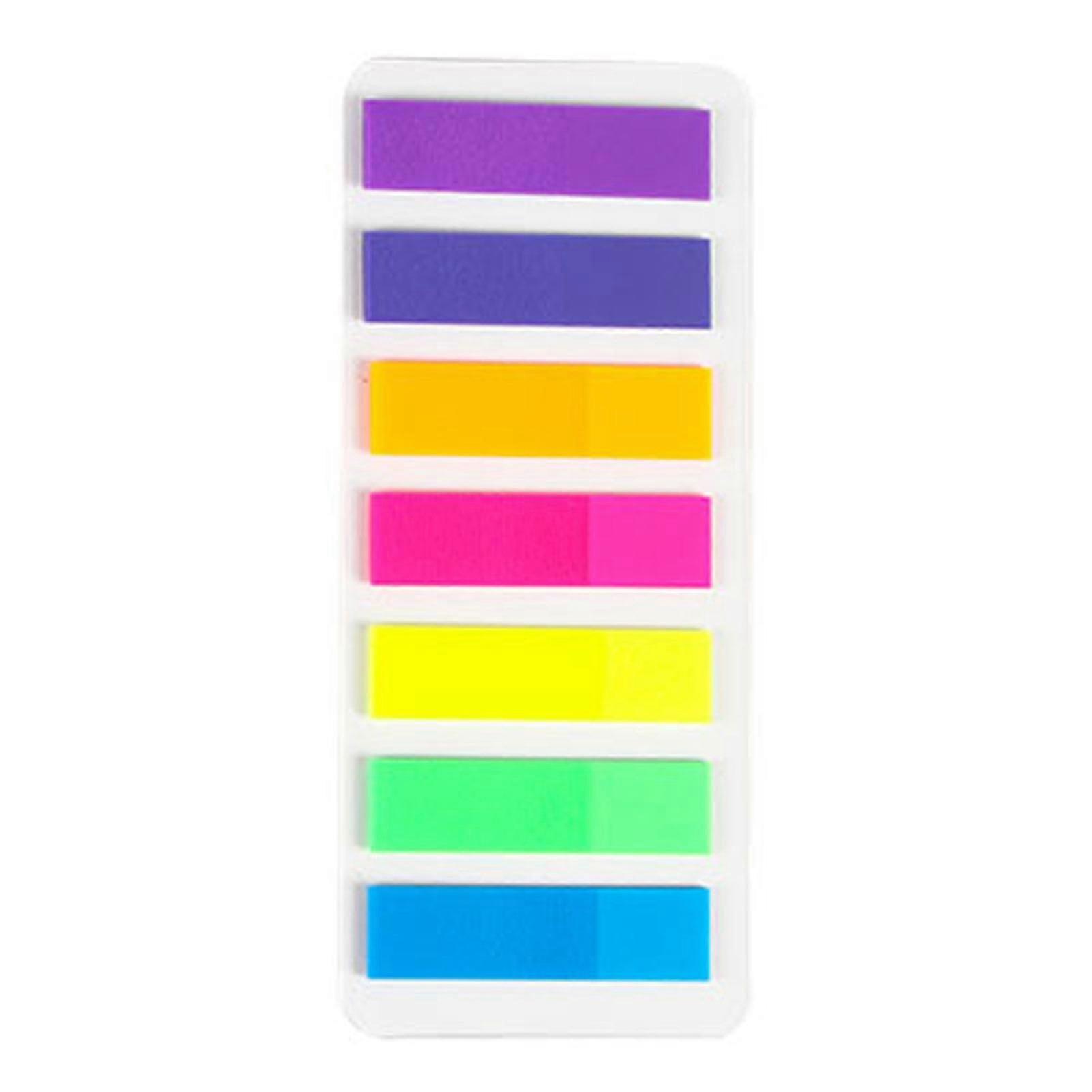 Page Markers Colored Sticky Tabs Waterproof Writable Translucent Page Flags Fluorescent Sticky Note For Page Marker