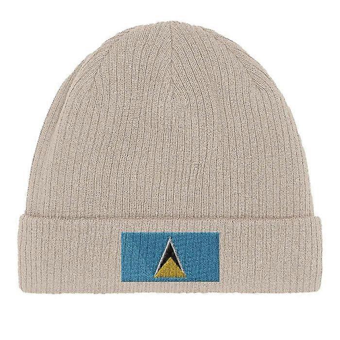 Saint Lucia Flag Cap in Beige
