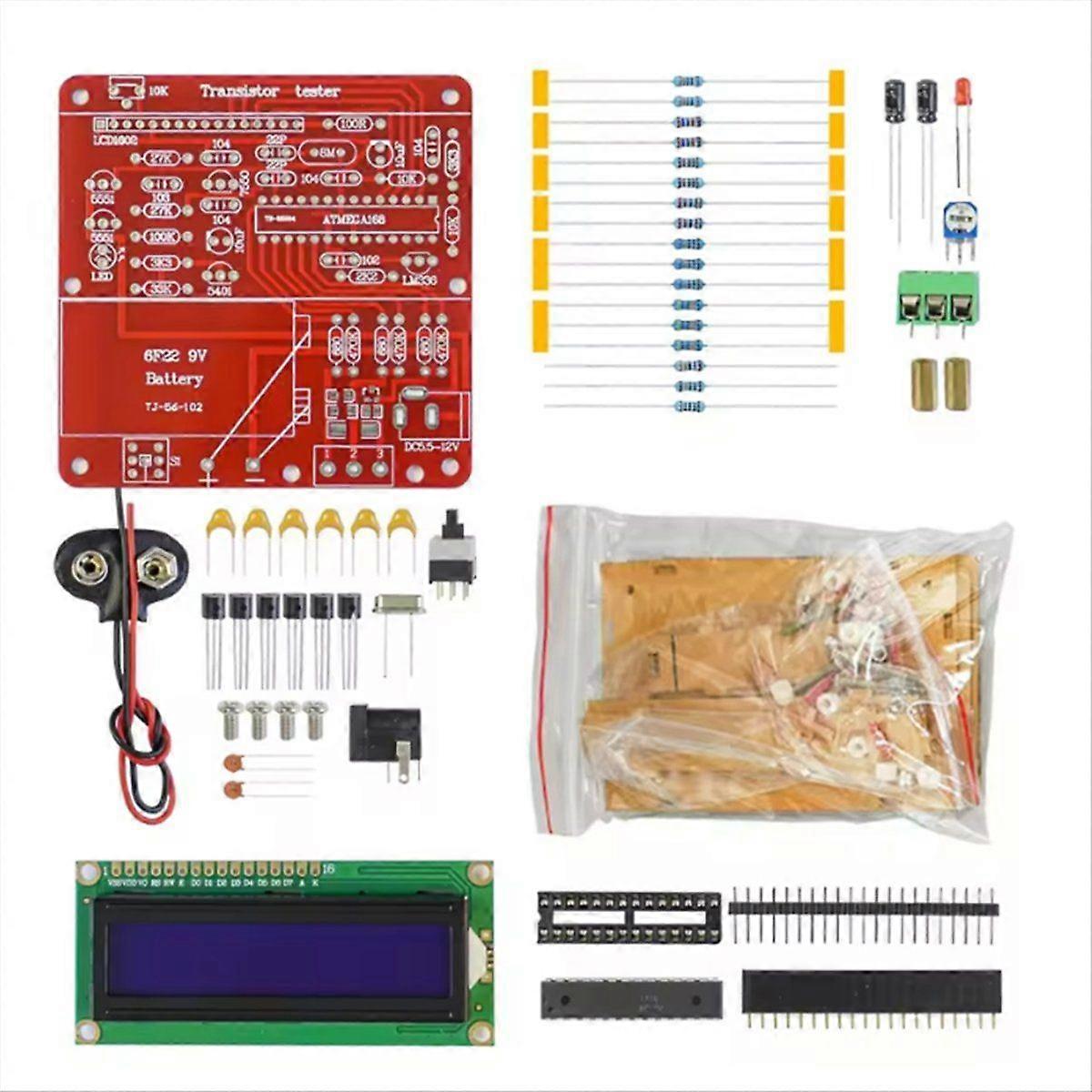 M8 Transistor Tester Multimeter Resistance Capacitance Triode Inductance Meter DIY Welding Assembly