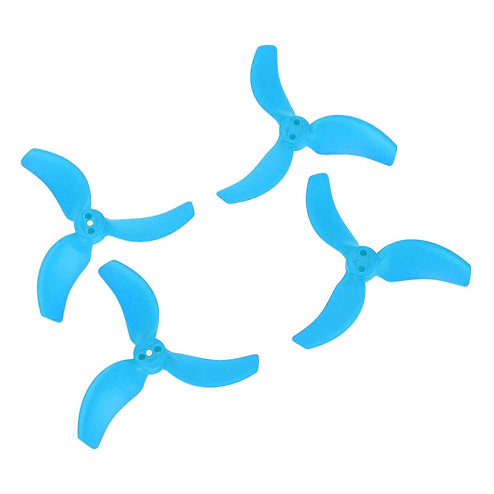 4Pcs Drone Propeller Replacement Low Noise Enhanced Aerodynamics 3 Blade Prop for Avata 2 Drone Blue 