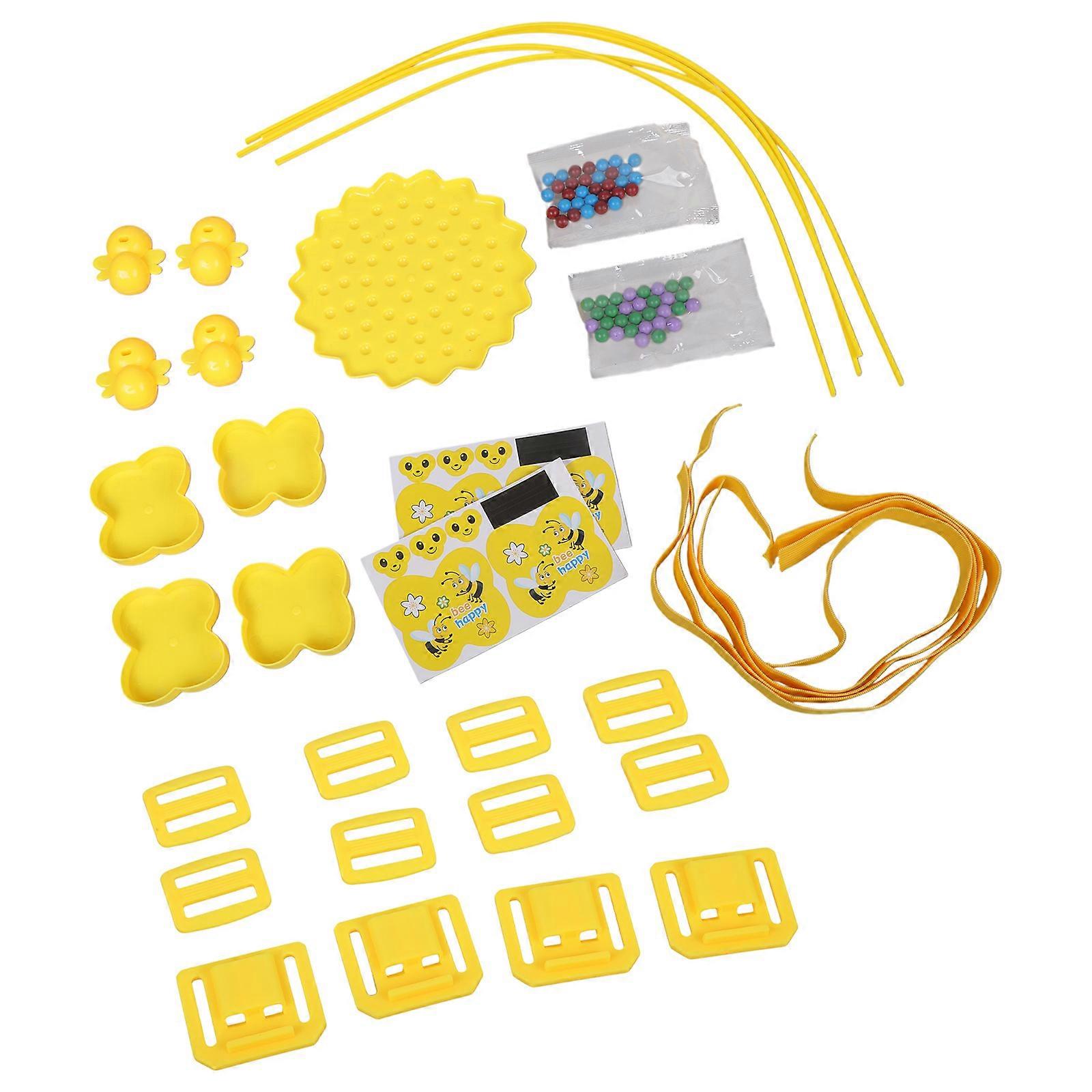 Kids Magnetic Tabletop Fishing Toy With Bees Beads Hunt Challenge And Easy Storage Design Multicolor