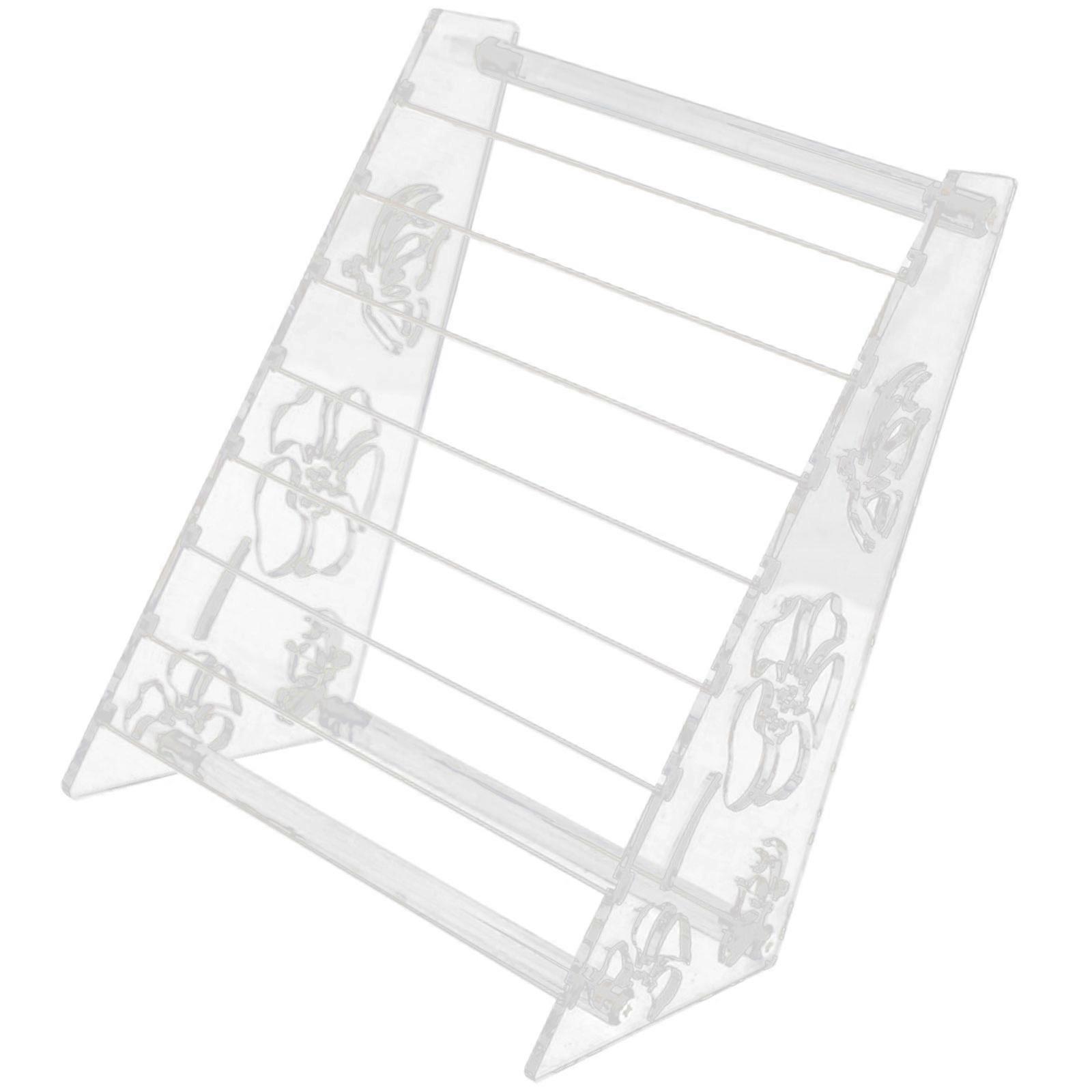 Practical Acrylic Bead Showcase Space Saving Acrylic Bead Showcase Unique Jewelry Organizers for Easy Selection Multicolor