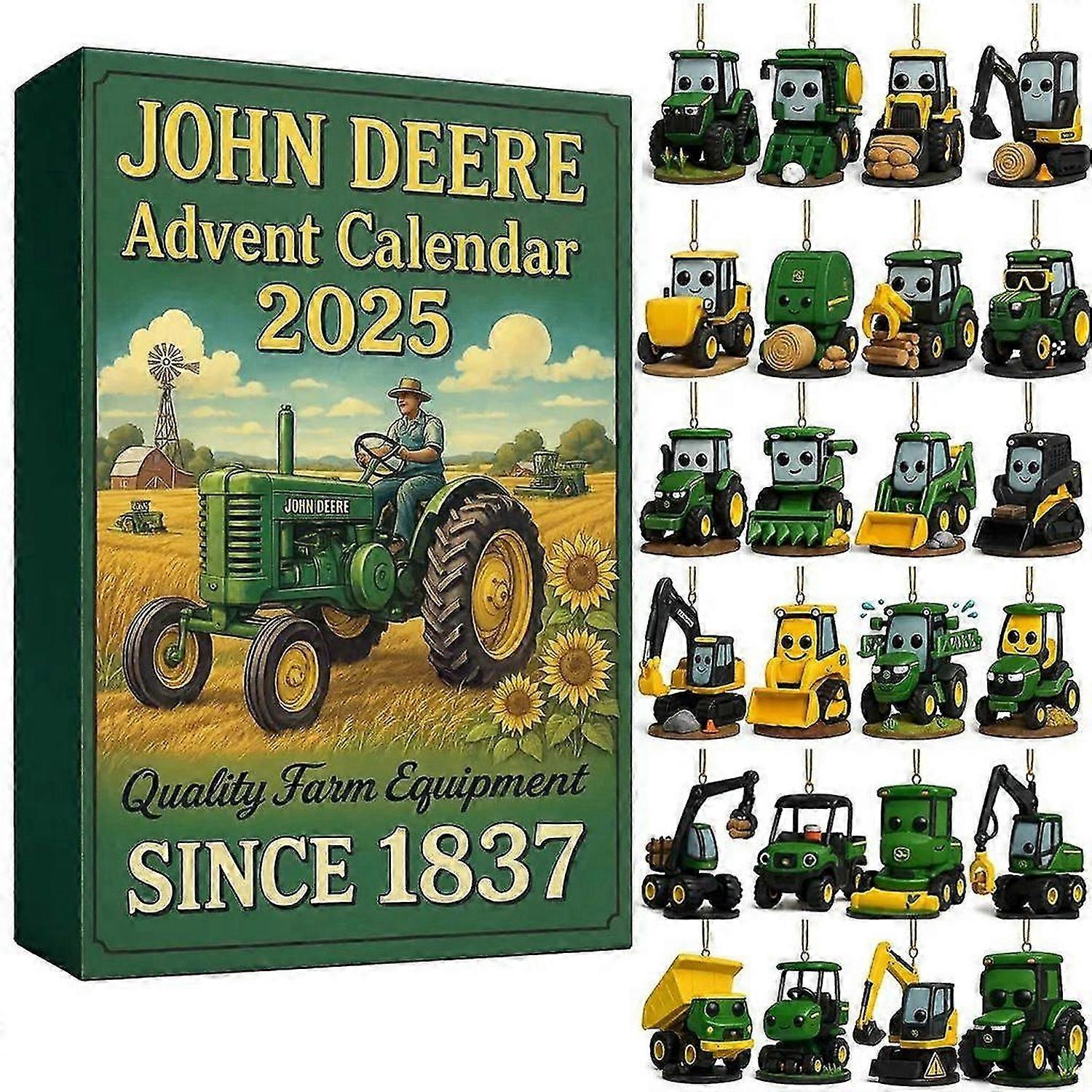 Ημερολόγιο Advent 24 ημερών John Deere 2025 Tractor Blind Box