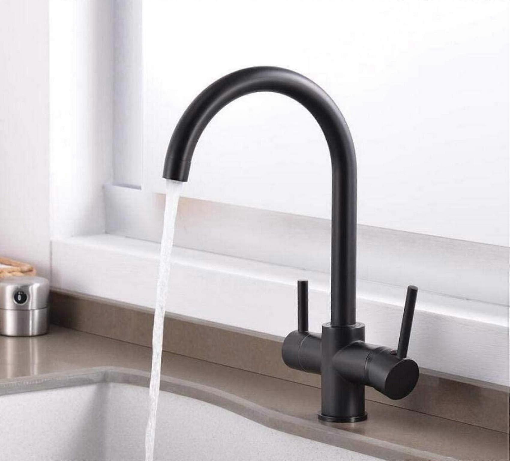 360 Degree Rotating Kitchen Sink Faucet, Hot And Cold Drinking Water Mixer Tap, Filter Basin Compatible, Easy To Use