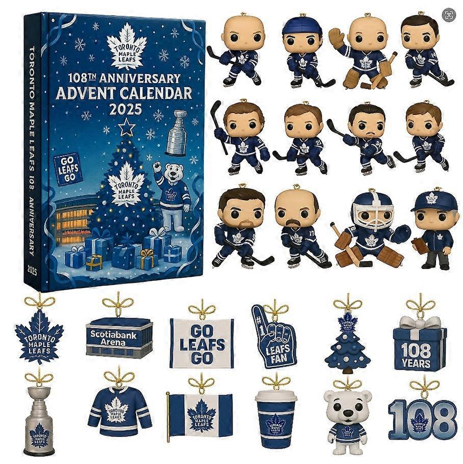 Toronto Maple Leafs 2025 Box Calendar,108Th Anniversary Advent Calendar