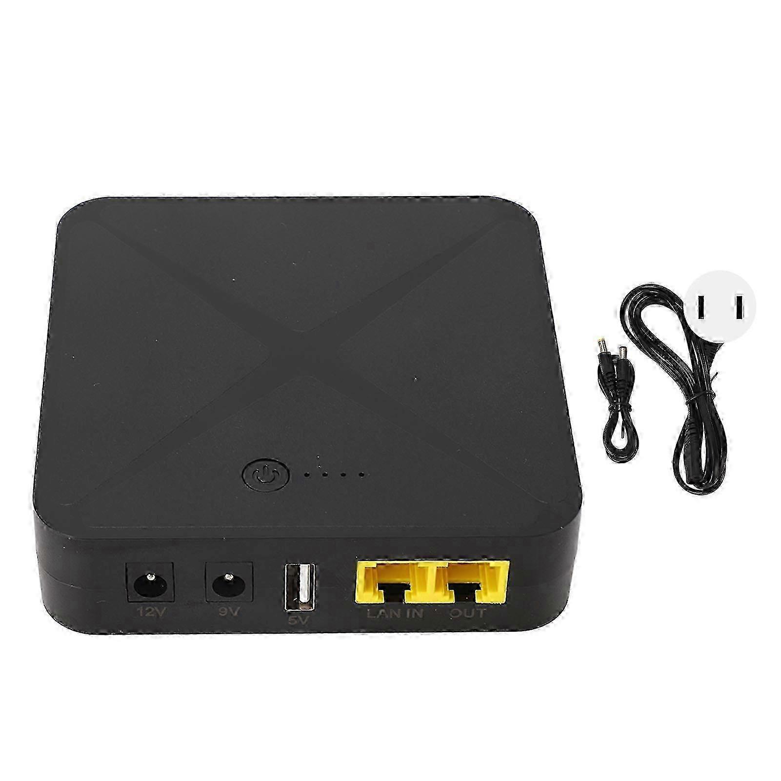 Mini 5V 9V 12V 48V POE Port Uninterruptible Power Supply 8000mAh 18Wh UPS Battery Backup for Camera Router Modem US Plug 110V