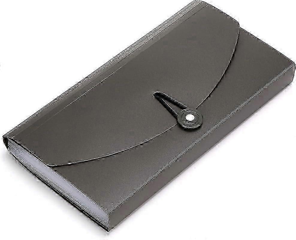 13 Pockets Expanding Check Bill File Folder-Hand-held Small Accordion File Folder Expandable Ca