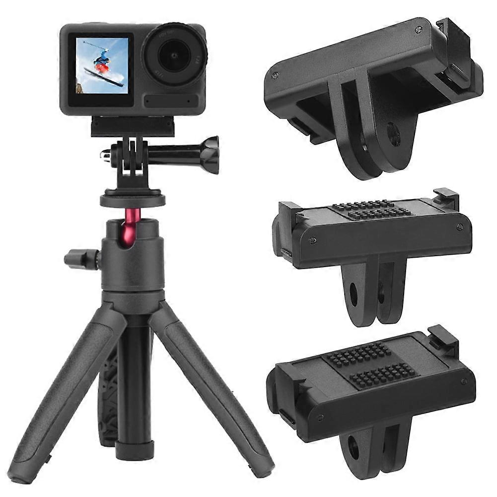 jixopn Magnetic Two Claw Adapter 1/4" Thread Quick Release Mount with Anti-Slip Magnetic Base compatible with DJI Action 3/4