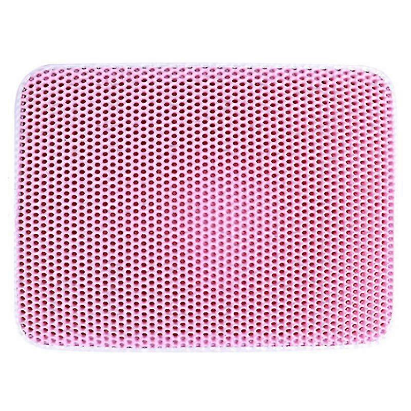 Cat Litter Box Mat Double Layer Honeycomb Design Trapping Pad Easy Clean Lavable Foldable Scatter Control